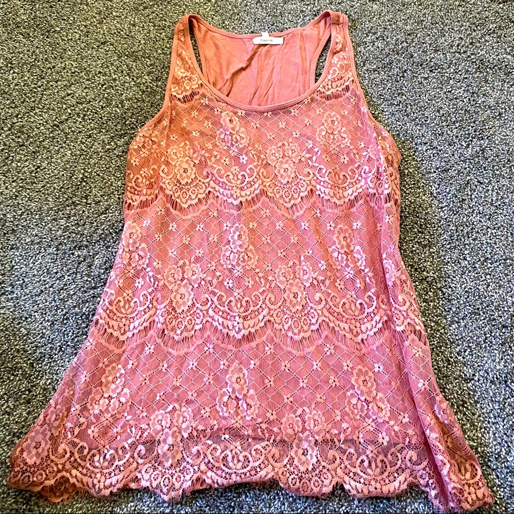 Lace tank top